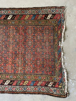 Worn Antique Persian Runner / 3'2 x 10'8 Runner #3343