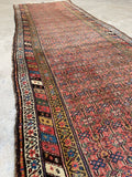 Worn Antique Persian Runner / 3'2 x 10'8 Runner #3343