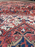 Antique Persian Heriz Rug / 8'5 x 11'6 Heriz Rug #3346