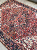 Antique Persian Heriz Rug / 8'5 x 11'6 Heriz Rug #3346