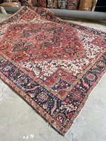 Antique Persian Heriz Rug / 8'5 x 11'6 Heriz Rug #3346