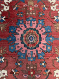 3x5 Antique Brick Red Persian Rug / Small Persian 3'3 x 4'7 Rug #3359