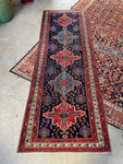 9 Foot Vintage Runner / Persian Runner 3'2 x 9'2 Rug #3243