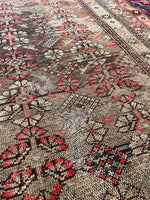 3'5 x 6' Antique Persian Kurdish Rug #2974 / Small Vintage Rug