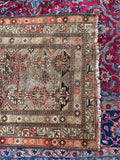 3'5 x 6' Antique Persian Kurdish Rug #2974 / Small Vintage Rug