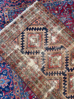 3'6 x 5'10 Antique Persian Kurdish Rug #2976 / Small Vintage Rug