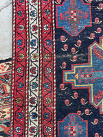 9 Foot Vintage Runner / Persian Runner 3'2 x 9'2 Rug #3243