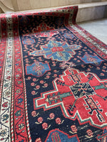 9 Foot Vintage Runner / Persian Runner 3'2 x 9'2 Rug #3243