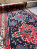 9 Foot Vintage Runner / Persian Runner 3'2 x 9'2 Rug #3243