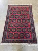 5x7 Antique Tribal Rug / Persian Afshar Rug #3377