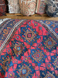 5x7 Antique Tribal Rug / Persian Afshar Rug #3377