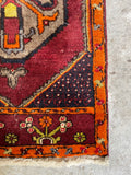 Vintage Turkish Rug / 1'9 x 3'1 Turkish Rug Mat #3115