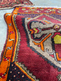 Vintage Turkish Rug / 1'9 x 3'1 Turkish Rug Mat #3115