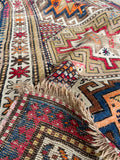 3'4 x 7'4 Antique Kazak Rug #2997ML / 3x7 Vintage Rug