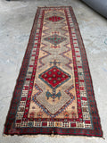 3'5 x 11' Antique Camel Wool Persian Runner #3001ML