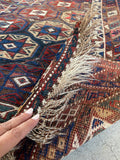 Small Persian Rug / 3'10 x 5'2 Antique Persian Shiraz Rug #3123