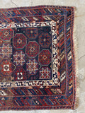 Small Persian Rug / 3'10 x 5'2 Antique Persian Shiraz Rug #3123