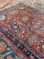 Small Persian Mina Khani Design Rug / 2'3 x 3'4 Antique Malayer #3254