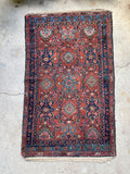 Small Persian Mina Khani Design Rug / 2'3 x 3'4 Antique Malayer #3254