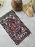 2x3 Vintage Persian Rug Mat #3486