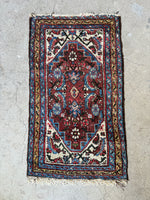 2x3 Vintage Persian Rug Mat #3486