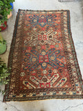 5x8 Antique Worn Eagle Kazak Rug #1248-B