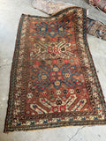 5x8 Antique Worn Eagle Kazak Rug #1248-B