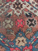 5x8 Antique Worn Eagle Kazak Rug #1248-B