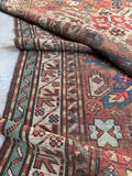 5x8 Antique Worn Eagle Kazak Rug #1248-B