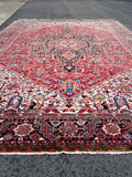 12x15 Mid Century Vintage Persian Oversize Heriz Rug #2851