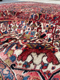 12x15 Mid Century Vintage Persian Oversize Heriz Rug #2851