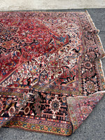 12x15 Mid Century Vintage Persian Oversize Heriz Rug #2851