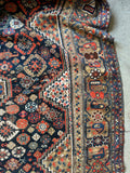 7x9 Antique Persian Shiraz Rug / 7x9 Tribal Wool Rug #3496