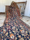 17 Foot Vintage Persian Runner / Antique Rug Runner / 3'4 x 16'8 Malayer #3465