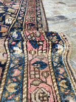 17 Foot Vintage Persian Runner / Antique Rug Runner / 3'4 x 16'8 Malayer #3465