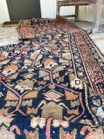 17 Foot Vintage Persian Runner / Antique Rug Runner / 3'4 x 16'8 Malayer #3465