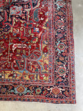 9x12 Antique Heriz Rug