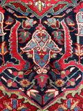 9x12 Antique Heriz Rug