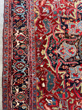 9x12 Antique Heriz Rug #3438