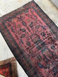 Wide and Long Antique Persian Runner / 4'3 x 15'8 Persian Rug Runner #3674ML