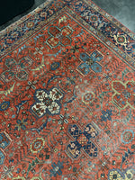 Antique Persian Heriz Rug / 9'7 x 12'5 Rug #3652