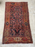 Persian Bidjar Rug with Rust and Marigold Yellow / 3'10 x 6'5 Rug #3411ML