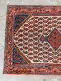 Small Persian Rug / 3'6 x 4'11 Antique Persian #3383