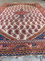 Small Persian Rug / 3'6 x 4'11 Antique Persian #3383