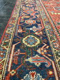 Antique Persian Heriz Rug / 9'7 x 12'5 Rug #3652