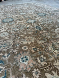 7x10 Floral Antique Persian Rug #3504