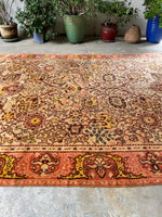 8x11 Antique Soft and Silky Tribal Oushak Rug #3405