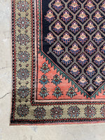 4x6 Coral Persian Kurdish Rug #3360