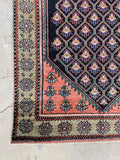 4x6 Coral Persian Kurdish Rug #3360