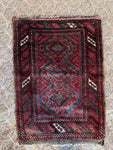 Small Vintage Rug / Handwoven Tribal Scatter Rug 2' x 2'10 Rug #3393